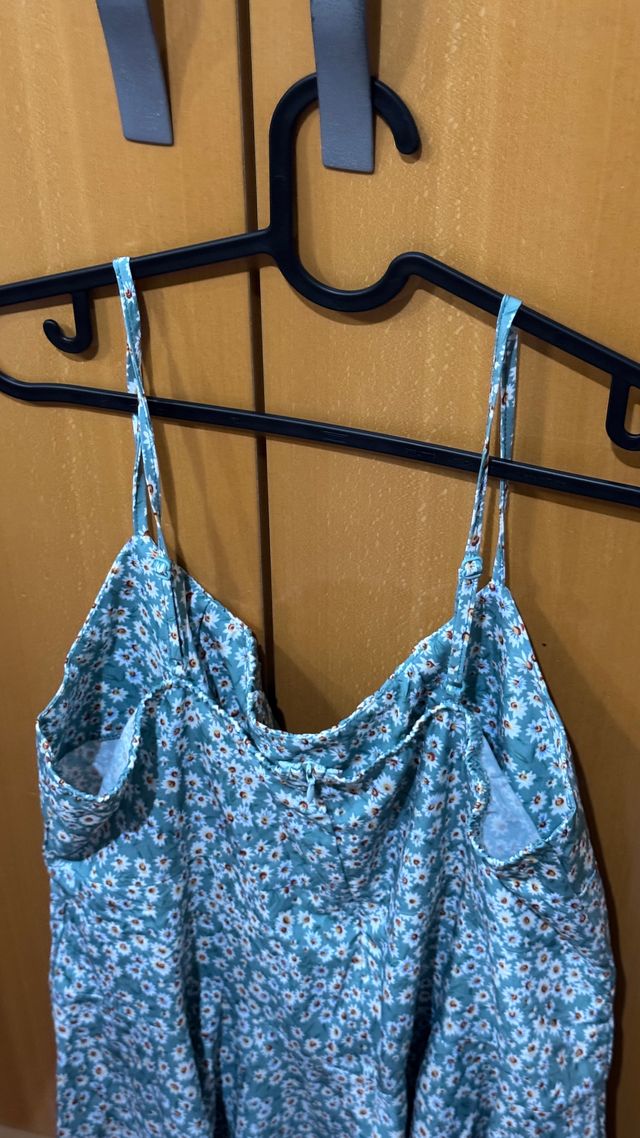 Vestido Flores con cremallera Shein L