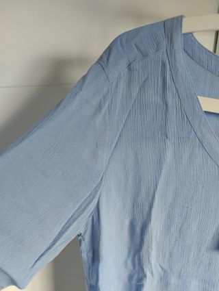 Blusa Kaffe azul talla única