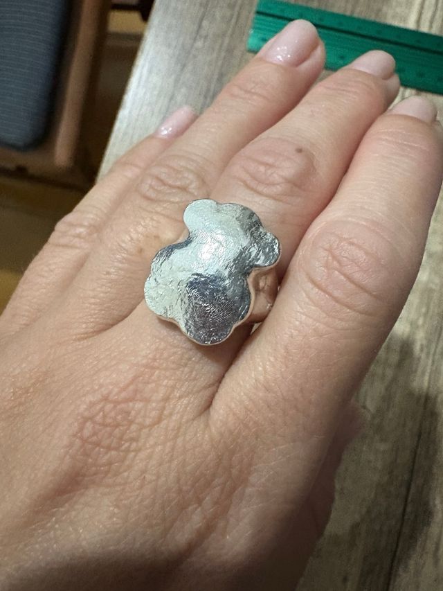 Anillo Sello Oso Tous Plata Talla 11,5
