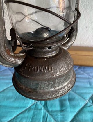 Lampada Lanterna Frowo N.65 Ferro Vintage Tedesca