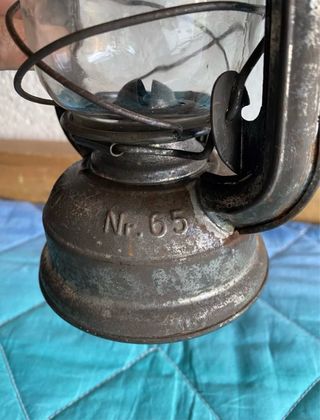 Lampada Lanterna Frowo N.65 Ferro Vintage Tedesca
