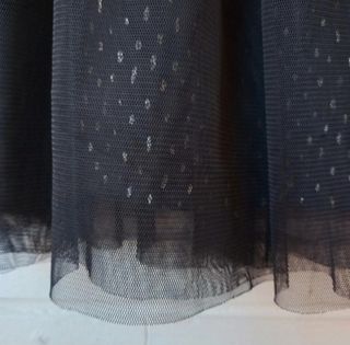 Minifalda negra de tul plisado