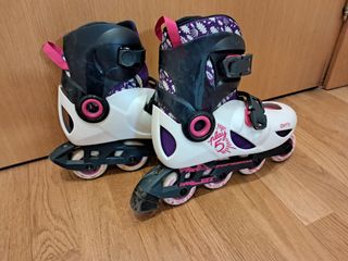 Patines Oxelo talla 34-36.  Bolsa y protecciones
