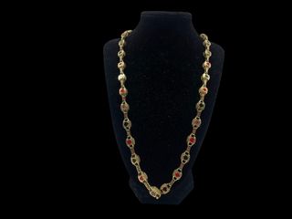 cadena oro 18k con circonita 31,5cm