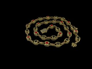 cadena oro 18k con circonita 31,5cm