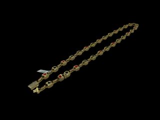 cadena oro 18k con circonita 31,5cm