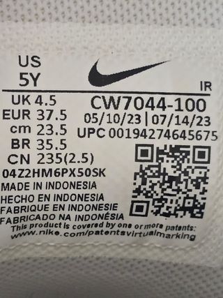 Nike Air Max TN Plus Blancas Talla 37,5