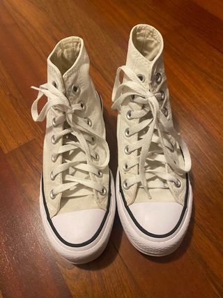 Converse Blancas Plataforma Talla 38