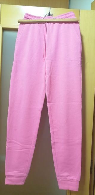 Pantalón Chándal Niña Rosa Talla XS