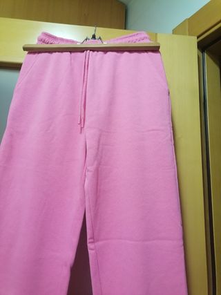 Pantalón Chándal Niña Rosa Talla XS