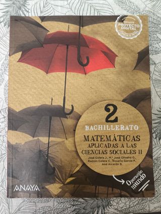 Matemáticas Anaya 2° Bachillerato Aplic. CCSS