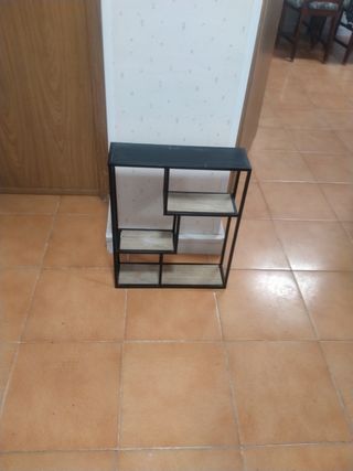Estantería moderna metal y madera