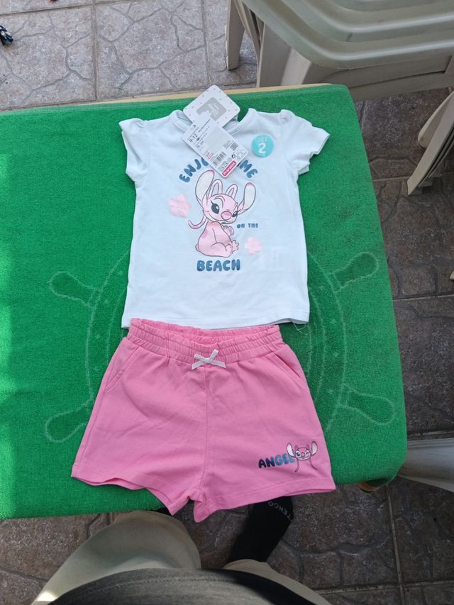 Conjunto camiseta y shorts 9-12 meses