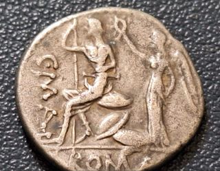 Moneda Denario Republicano Romano