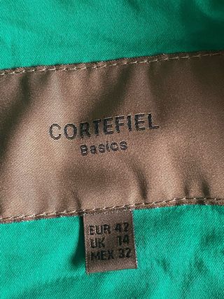 Americana Cortefiel verde talla 42