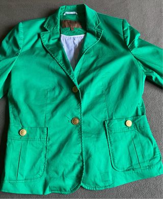 Americana Cortefiel verde talla 42