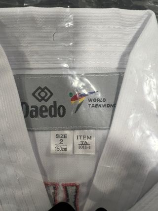 Kimono Taekwondo Dae do Blanco Talla M Nuevo