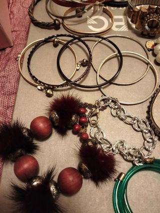 Set bracciali donna oro e argento