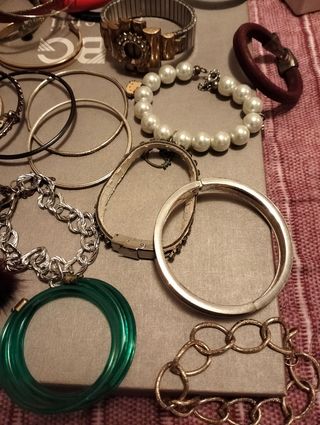 Set bracciali donna oro e argento