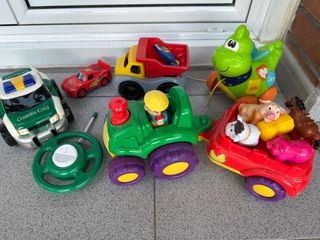 Lote Juguetes Infantiles: Coche, Camión, Dinosauri
