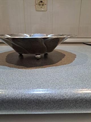 Frutero Metálico Plateado " retro"