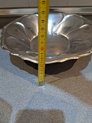 Frutero Metálico Plateado " retro"