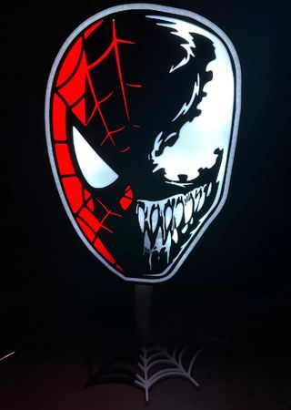 Lightbox Spiderman e Venom