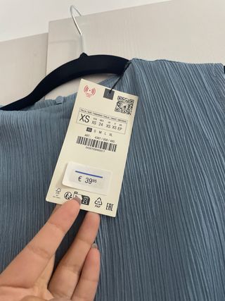 Vestido Zara Fiesta Azul