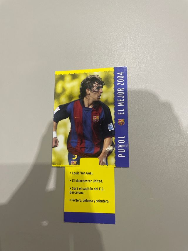 Cromo especial Puyol El Mejor 2004 FC Barcelona