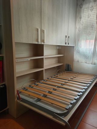 Cama abatible y armario modular