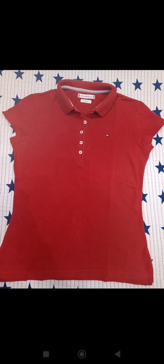 Polo Tommy Hilfiger Rojo Mujer Talla XS
