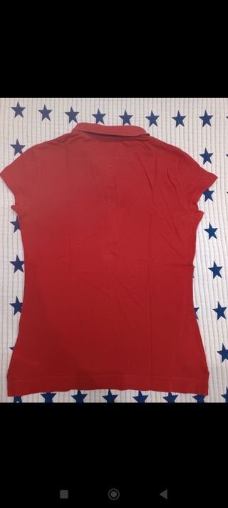 Polo Tommy Hilfiger Rojo Mujer Talla XS
