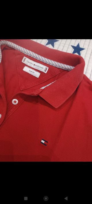Polo Tommy Hilfiger Rojo Mujer Talla XS