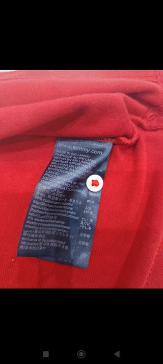 Polo Tommy Hilfiger Rojo Mujer Talla XS