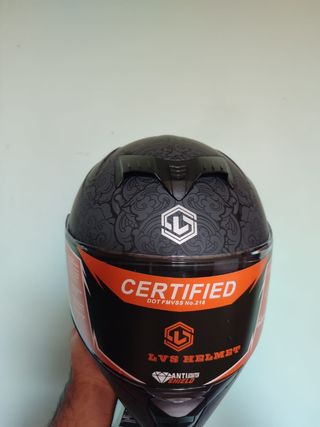 Casco Moto Integral Talla XL Gris Gato