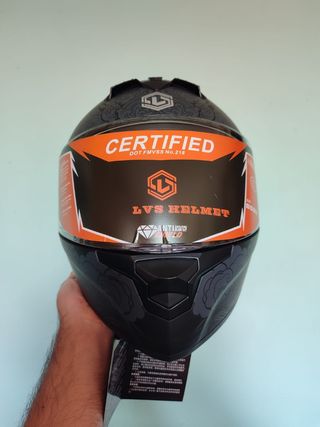 Casco Moto Integral Talla XL Gris Gato