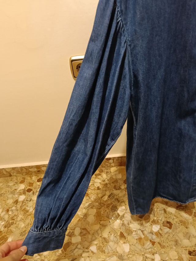 Vestido vaquero Zara manga larga