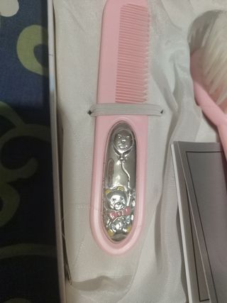 Peine y cepillo bebé plata 925 Festina