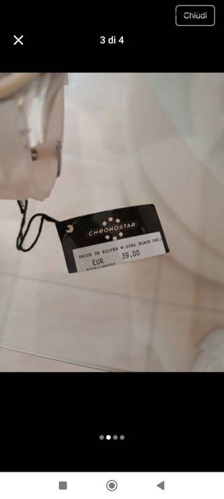 Orologio Cronostar nuovo con cinturino gommato 