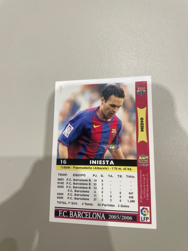 Cromos Iniesta 2005 FC Barcelona