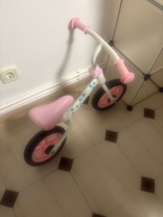 Bici de aprendizaje rosa