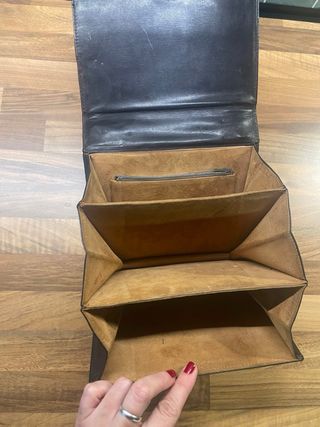 Bolso de mano piel vintage