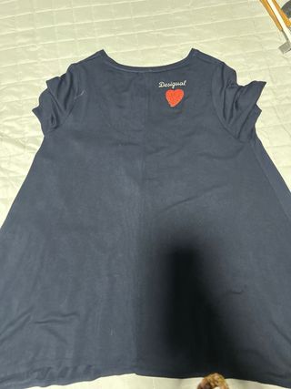Camiseta Desigual Talla XXXL Corazón Flores