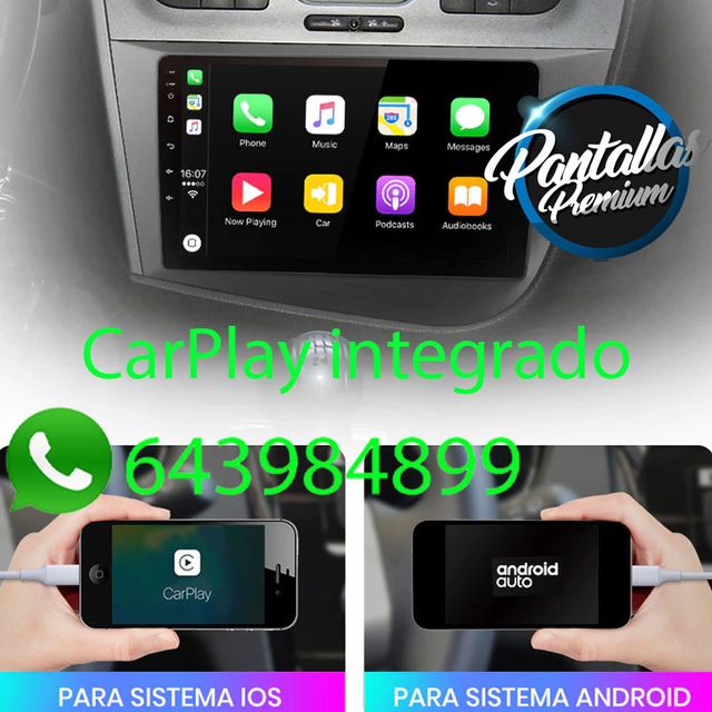 Radio Pantalla CARPLAY GPS USB para Seat Leon MK2