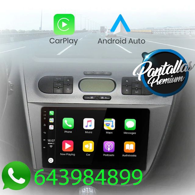 Radio Pantalla CARPLAY GPS USB para Seat Leon MK2