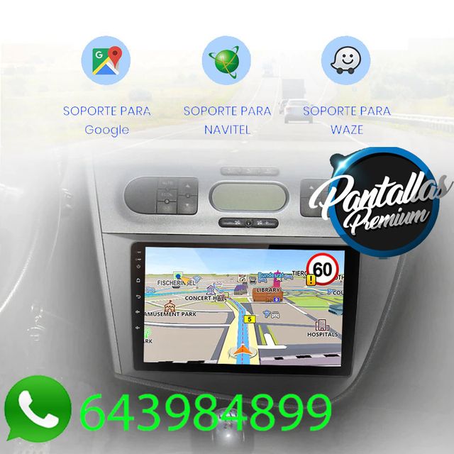 Radio Pantalla CARPLAY GPS USB para Seat Leon MK2