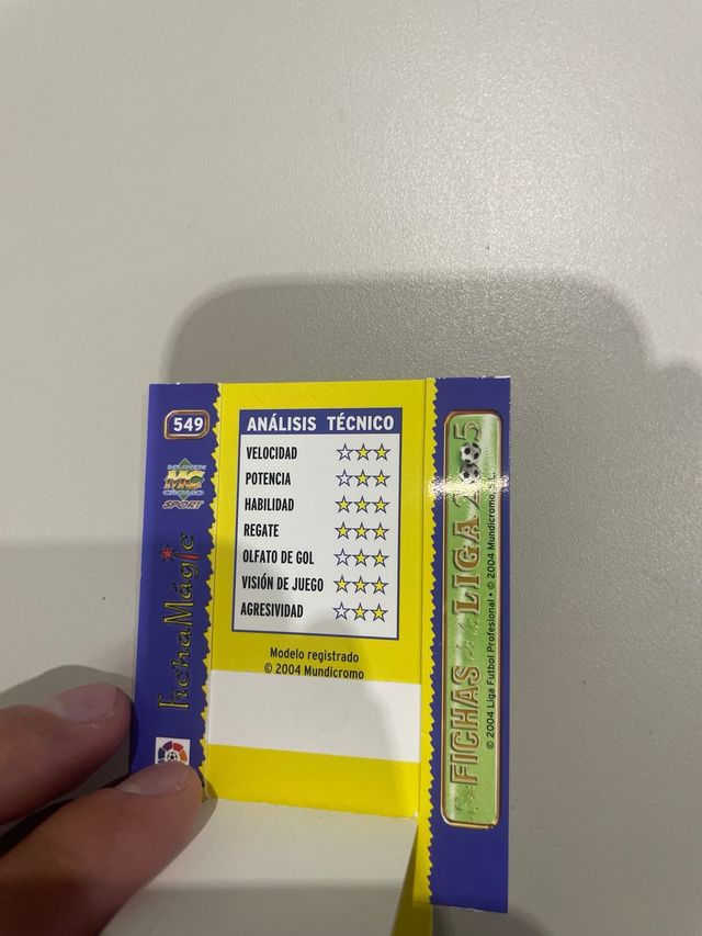 Tarjeta Figo Real Madrid El Mejor 2004