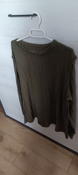 Camisa verde militar de manga larga