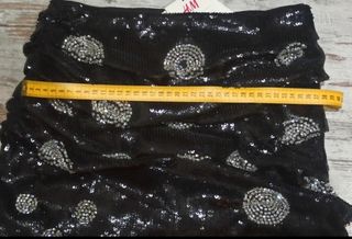 Minifalda H&M lentejuelas y strass