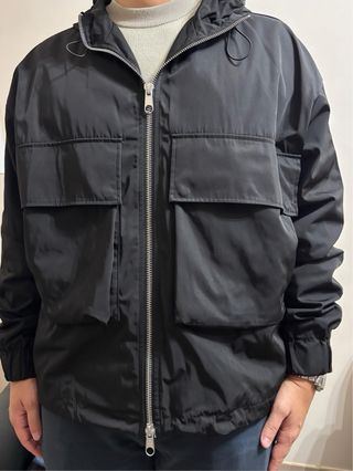 Chaqueta Zara Negra Impermeable 